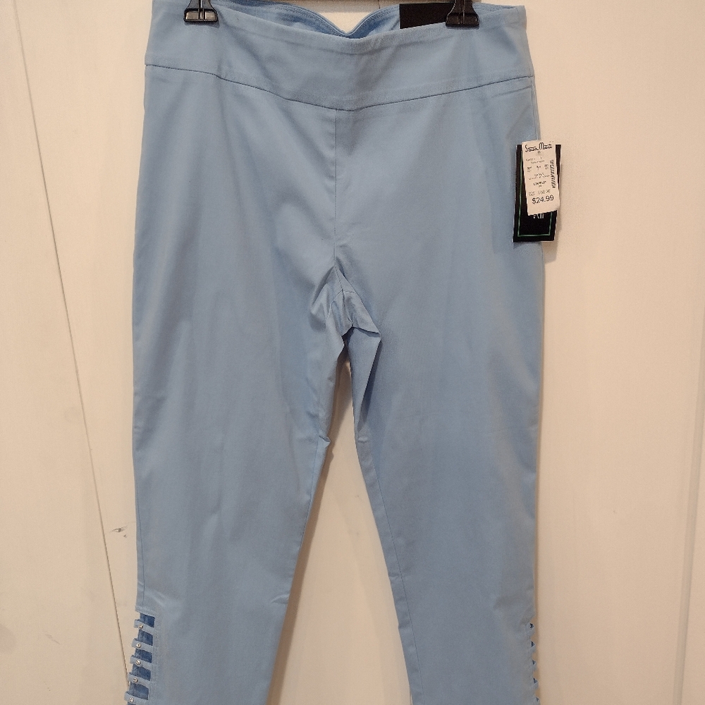ATTYRE Light Blue Cropped Pants NWT Size 12